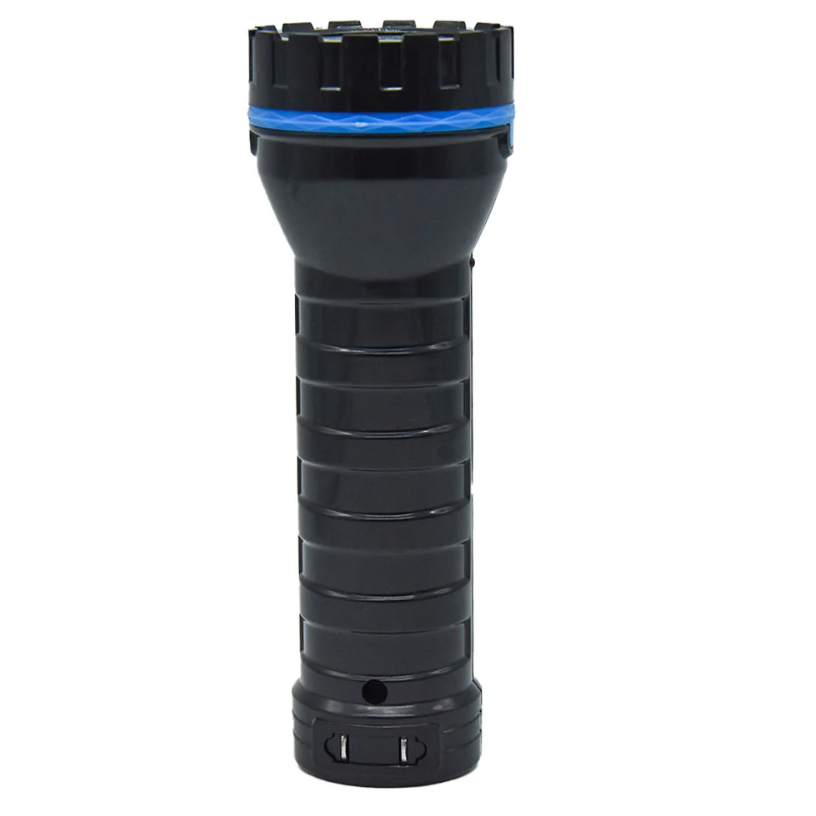 Lampara Recargable Portatil Linterna Led De Mano Luz Azul