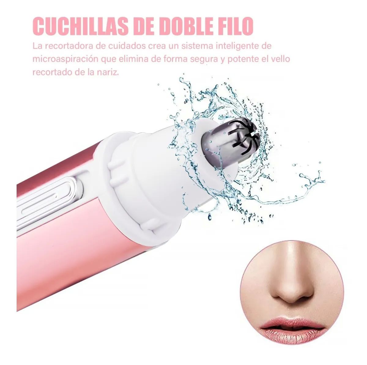 Kit Depilador Eléctrico 4 En 1 Resistente Al Agua Rosa