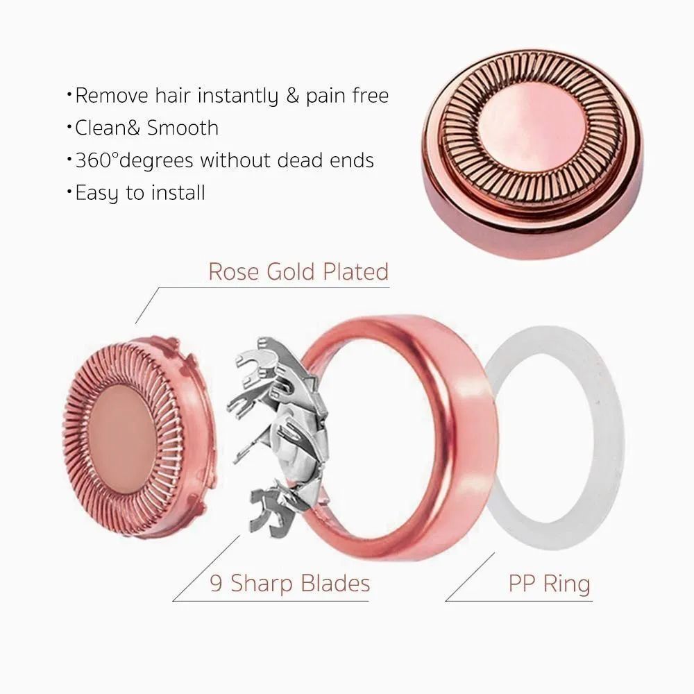Depilador Facial Recargable Rosa Usb Portátil Rosa Gold