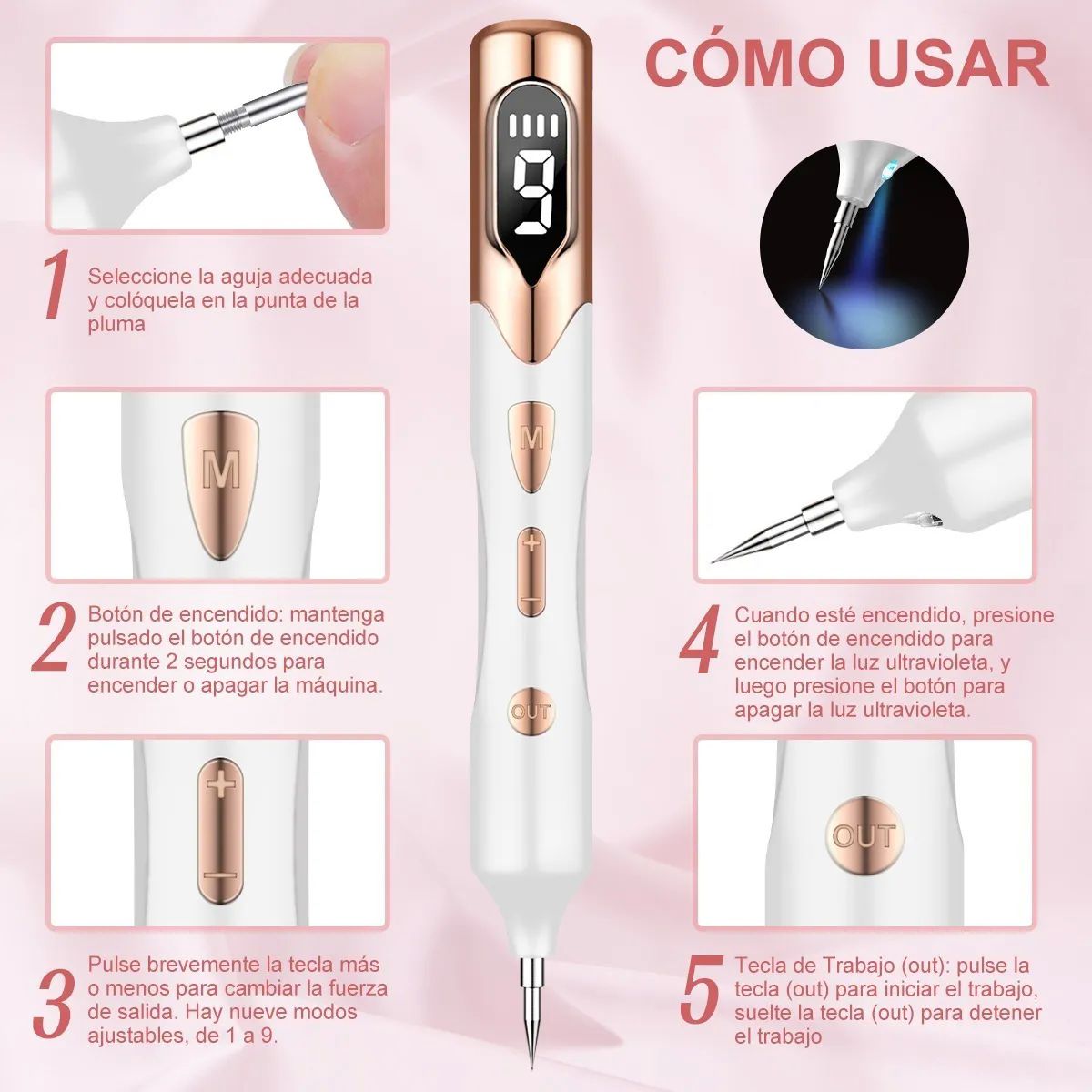 Pluma Removedora De Manchas Quita Verrugas Pecas