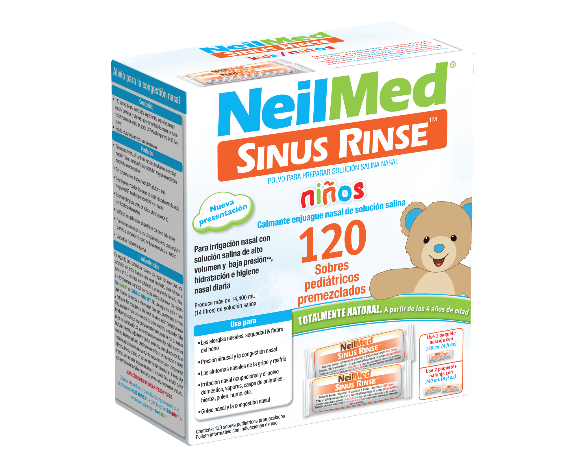 NeilMed Sinus Rinse Infantil 120 Sobres Premezclados