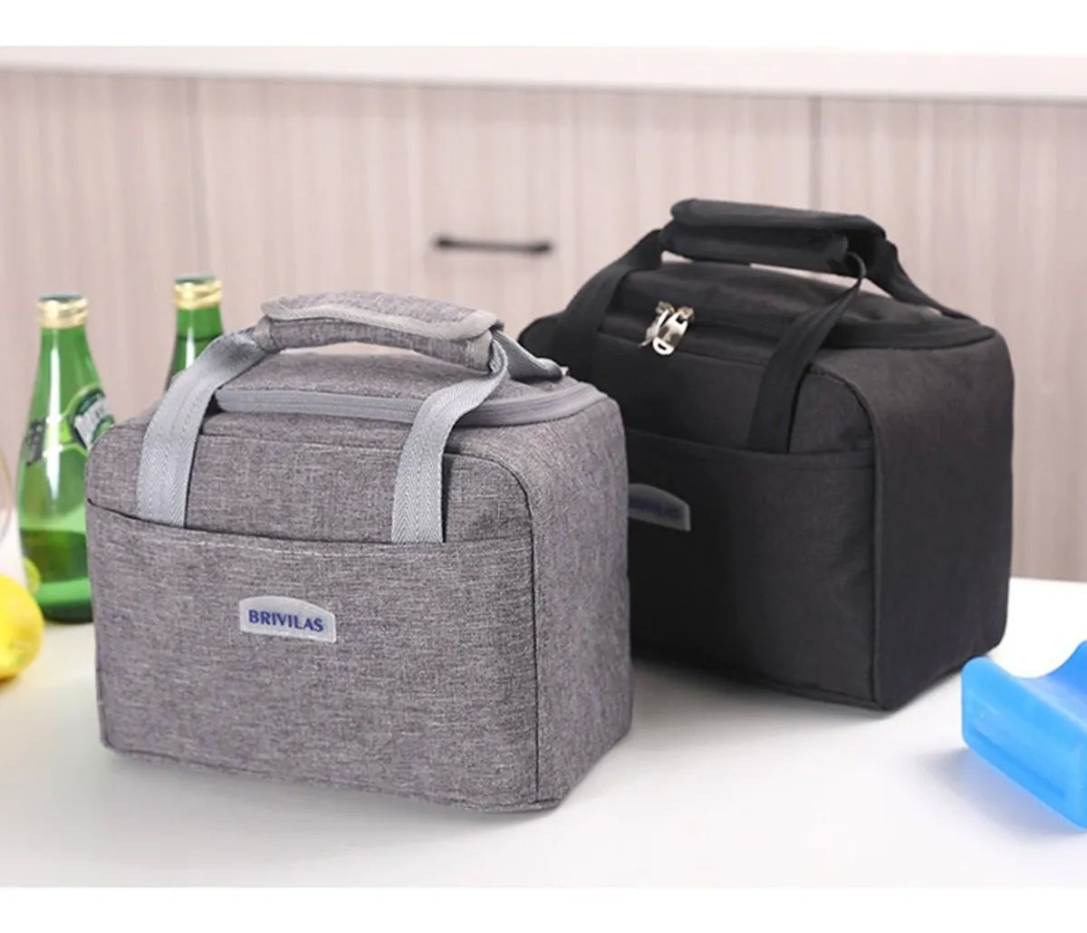Lonchera Térmica Portátil De Gran Capacidad Negra