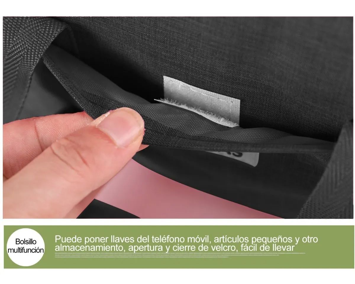 Lonchera Térmica Portátil De Gran Capacidad Negra