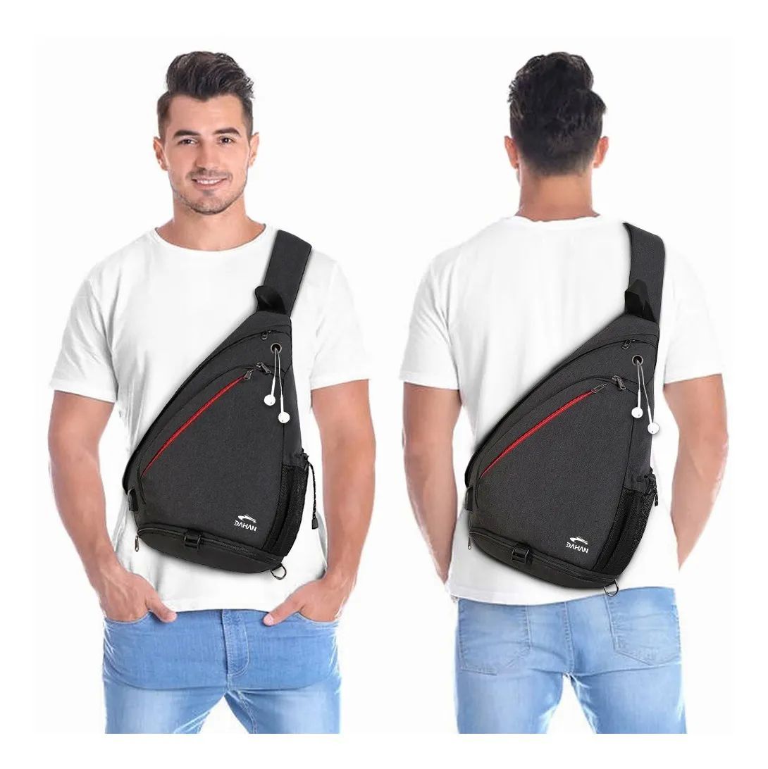 Pechera Mochila Impermeable Negra para Caballero