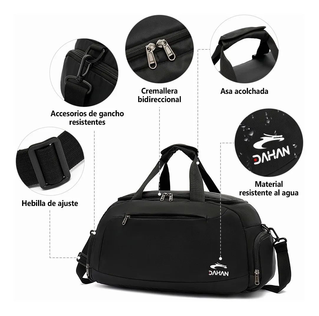 Mochila Deportiva para Aire Libre Negra