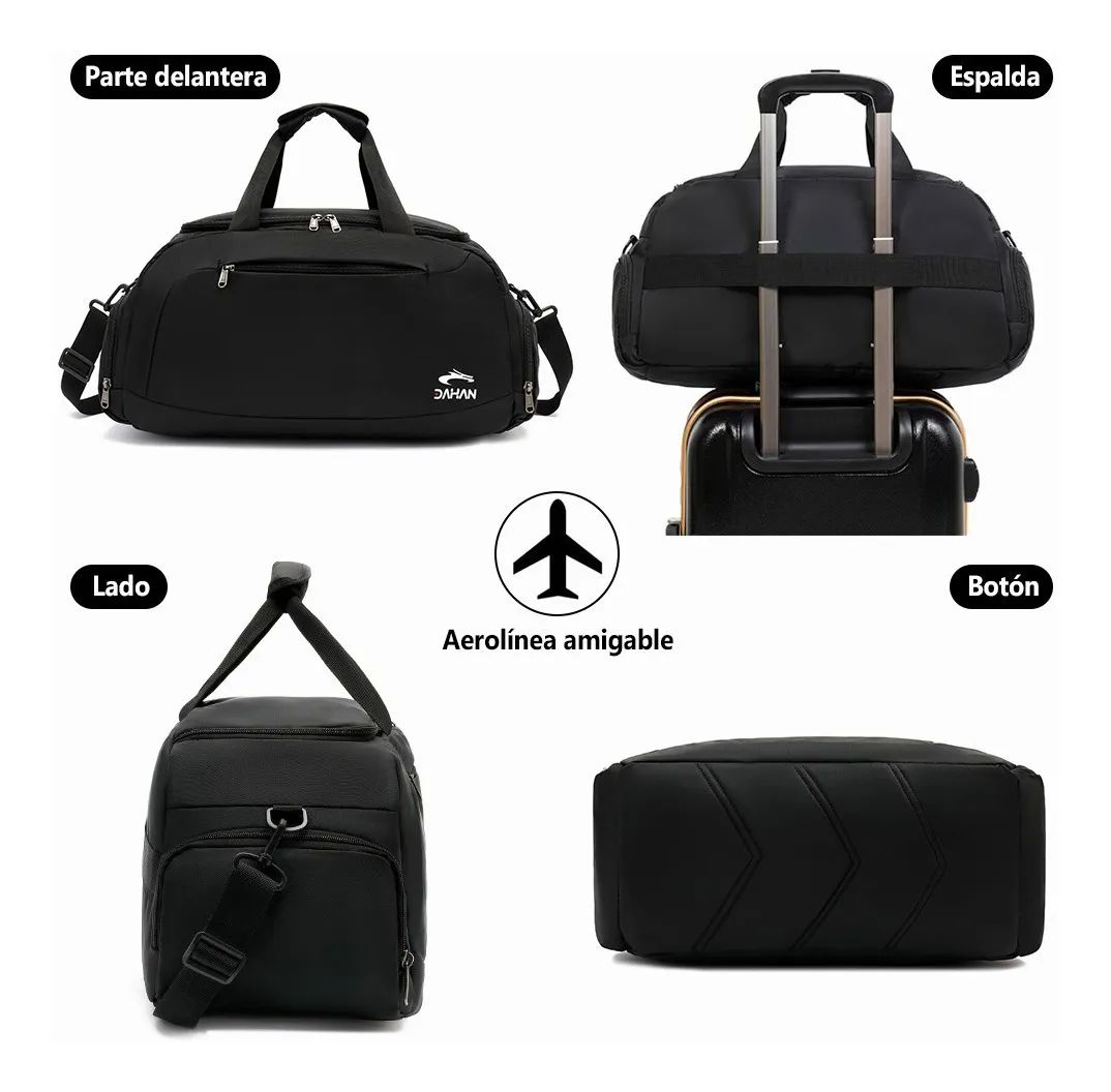 Mochila Deportiva para Aire Libre Negra