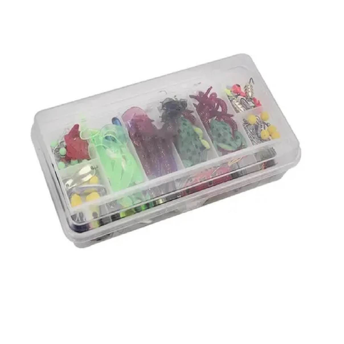 Juego de Señuelos Para Pesca De Río En Estuche.