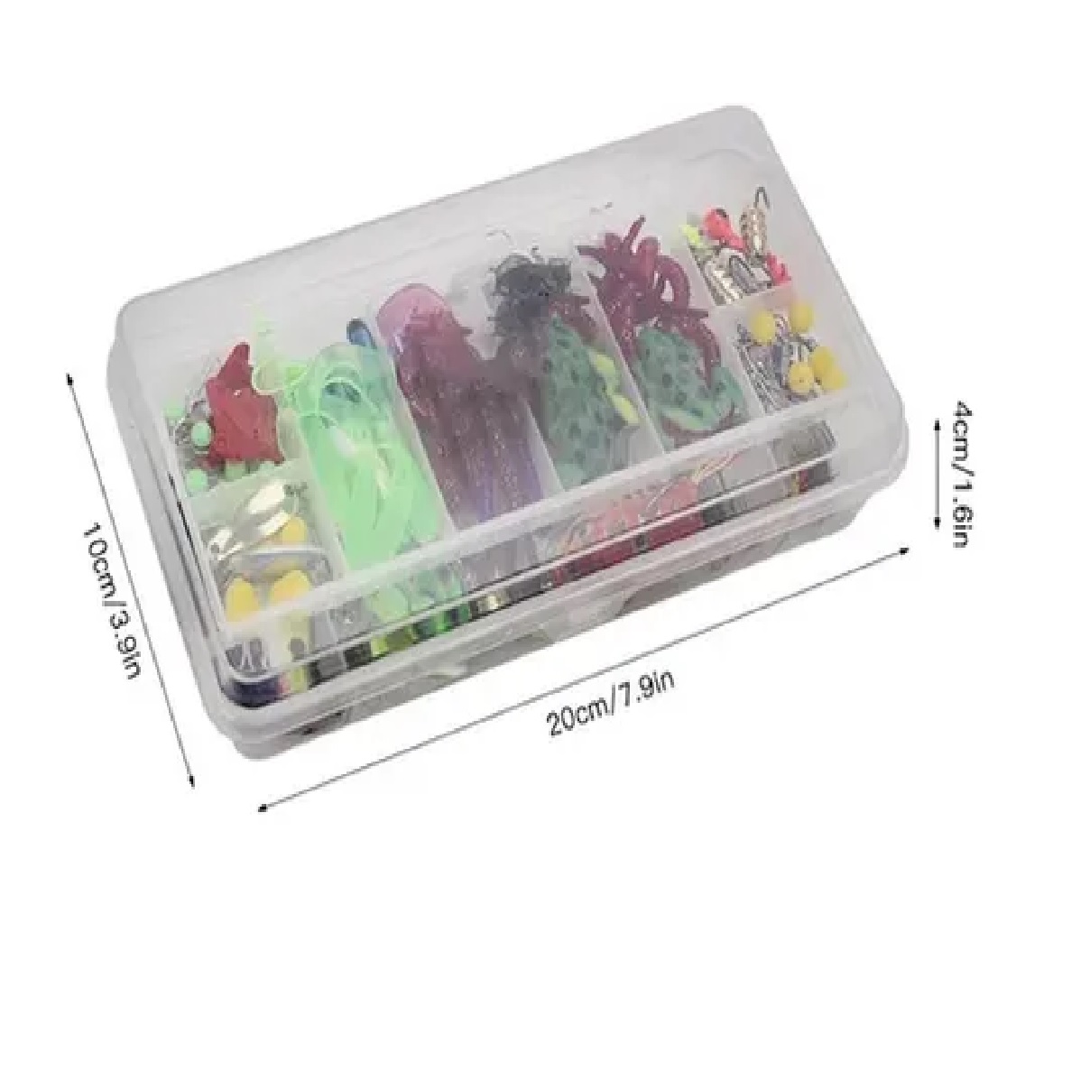 Juego de Señuelos Para Pesca De Río En Estuche.