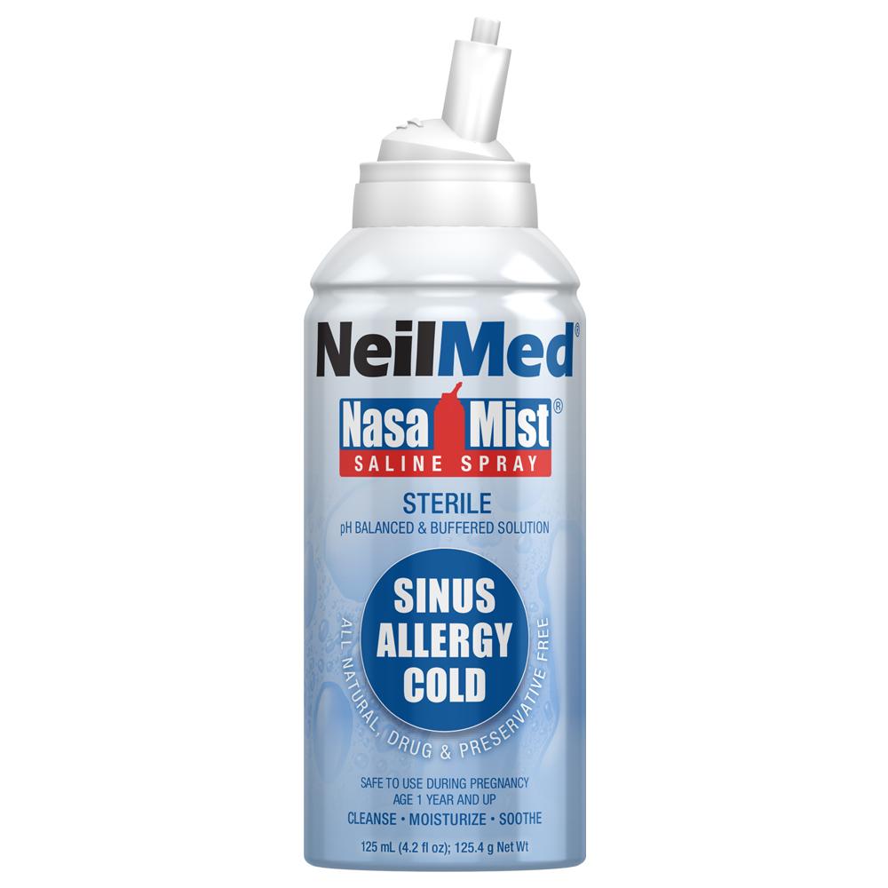 NeilMed NasaMist Spray Solución Salina (Isotónico/75mL) 2pzs