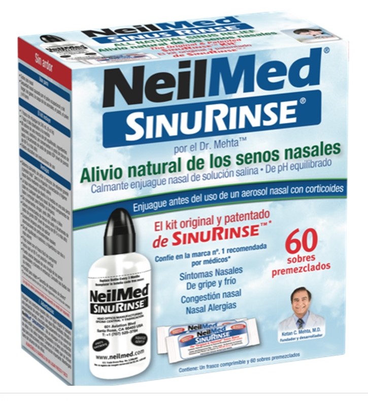 NeilMed Sinus Rinse Kit C/60 Sobres Premezclados (240mL)