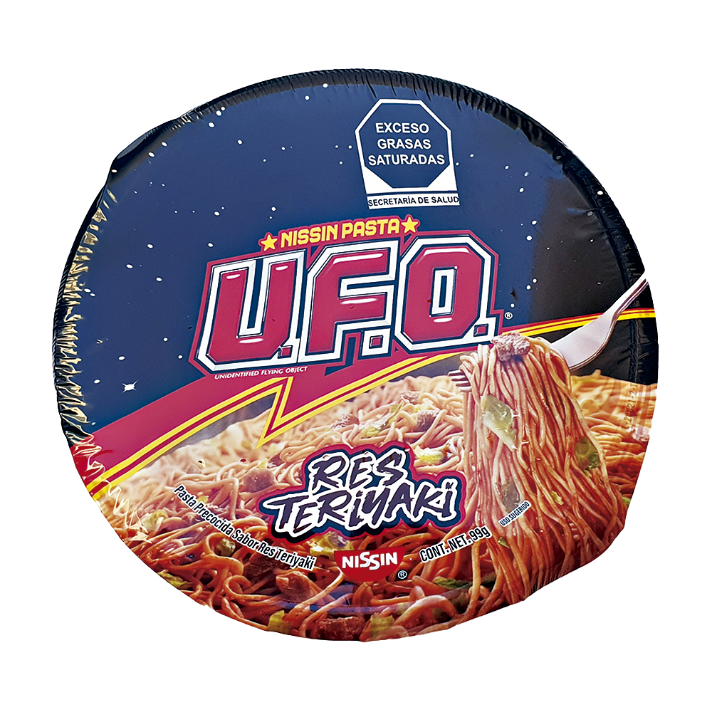 12 Pasta Ufo Res Teriyaki Fideos Instantaneos Mayoreo Caja