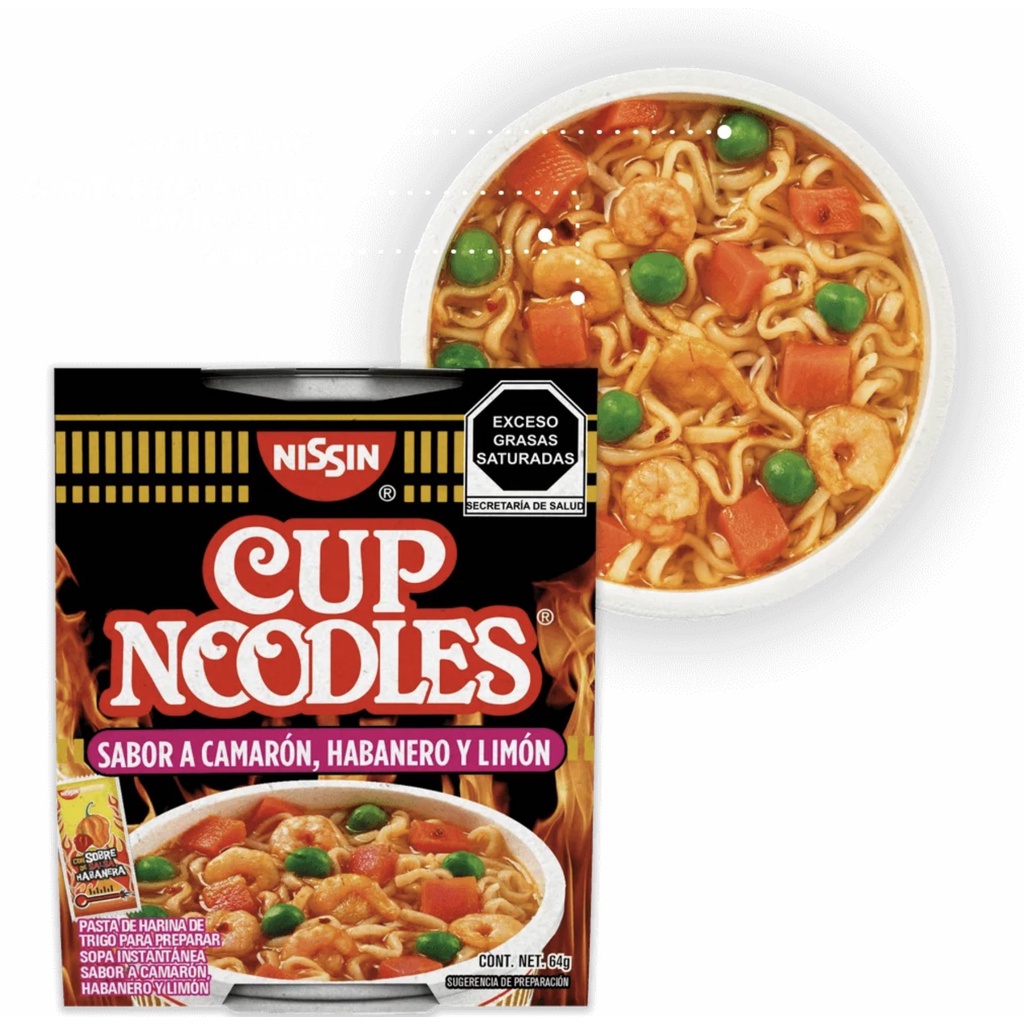 Sopa Instantanea Nissin Camaron Habanero Limon 54g