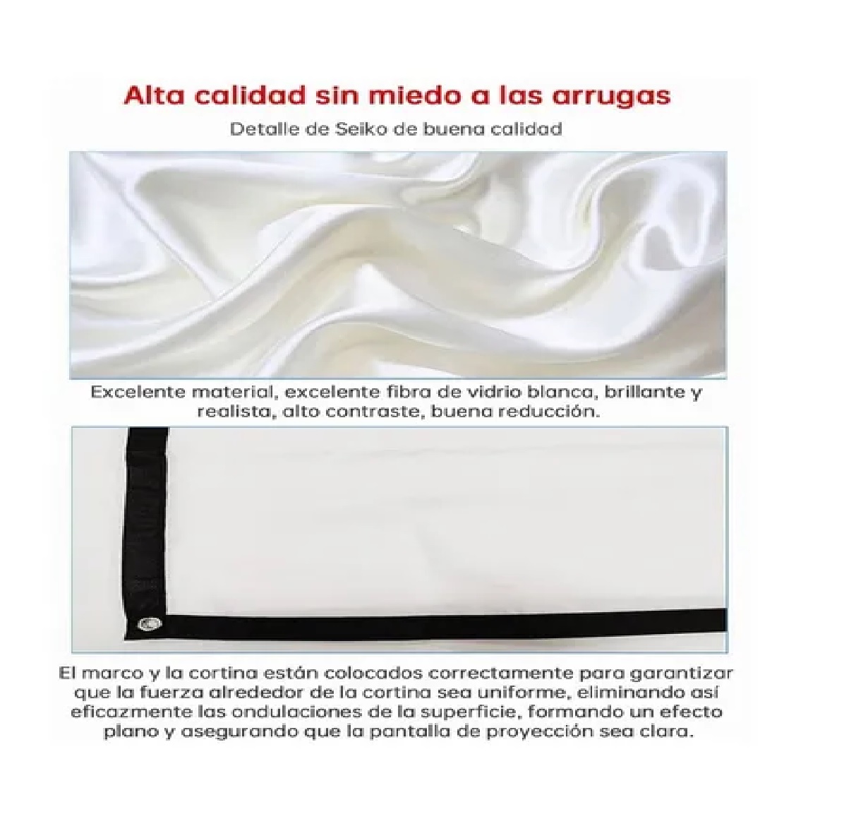 Pantalla De Proyección De 60 Pulgadas 16:9 Hd Sin Arrugas