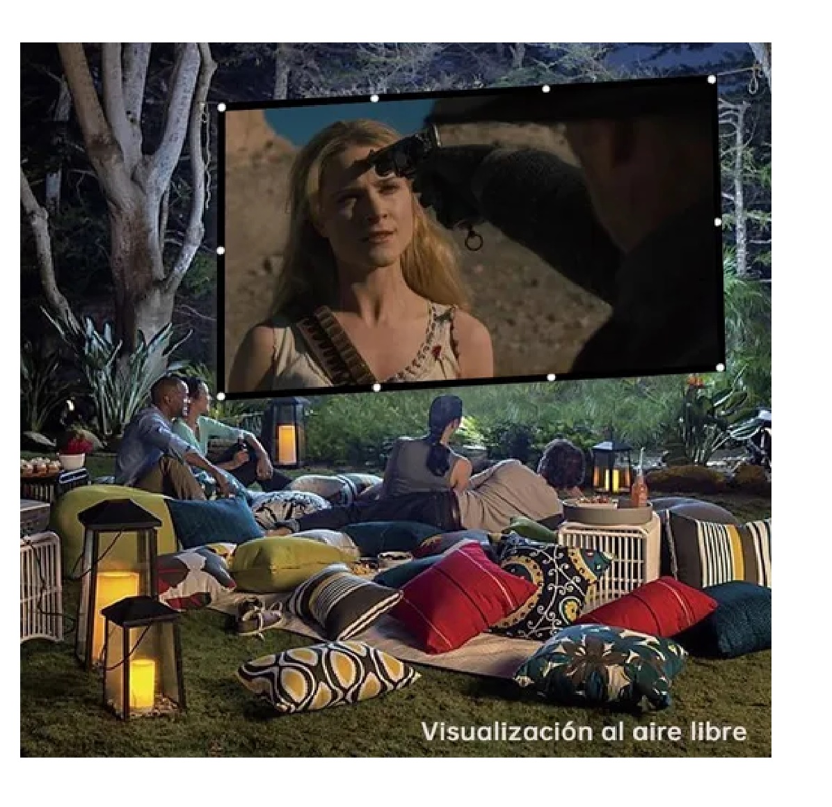 Pantalla De Proyección De 60 Pulgadas 16:9 Hd Sin Arrugas