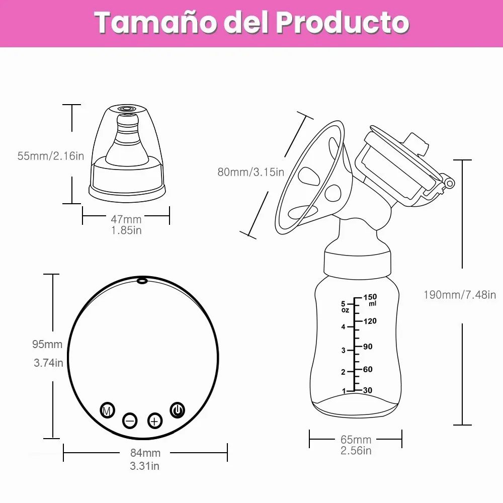 Extractor De Leche Electrico Sacaleche Lactancia Materna