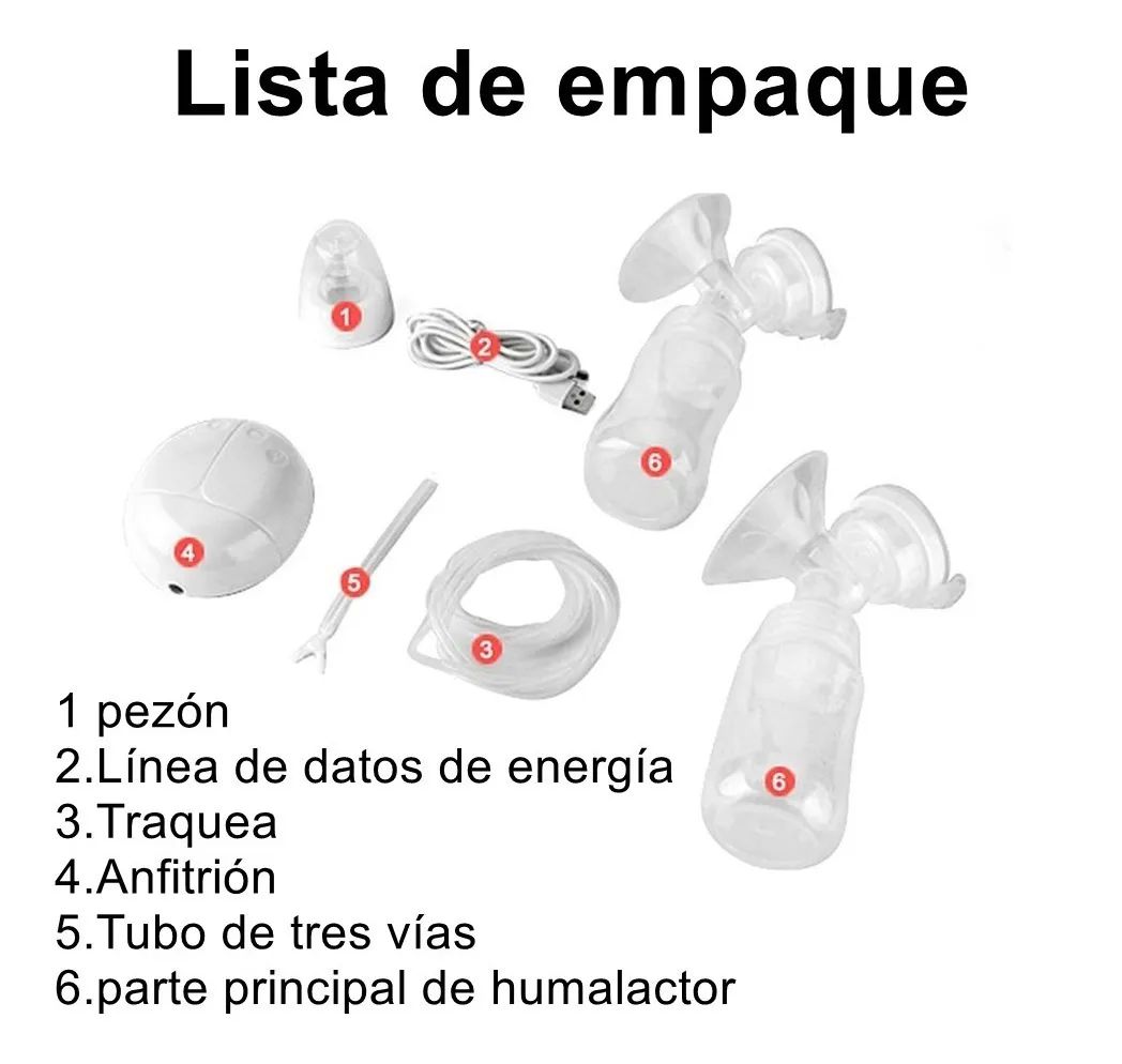 Extractor Leche Electrico Materna Transparente