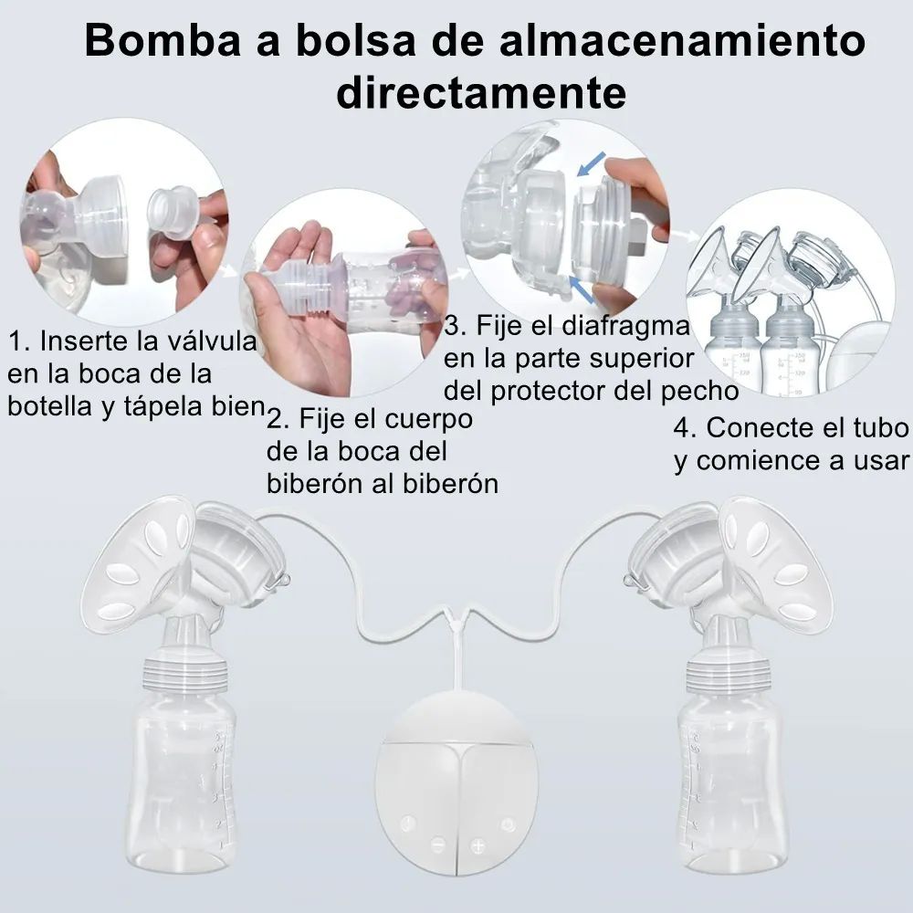 Extractor Leche Electrico Materna Transparente