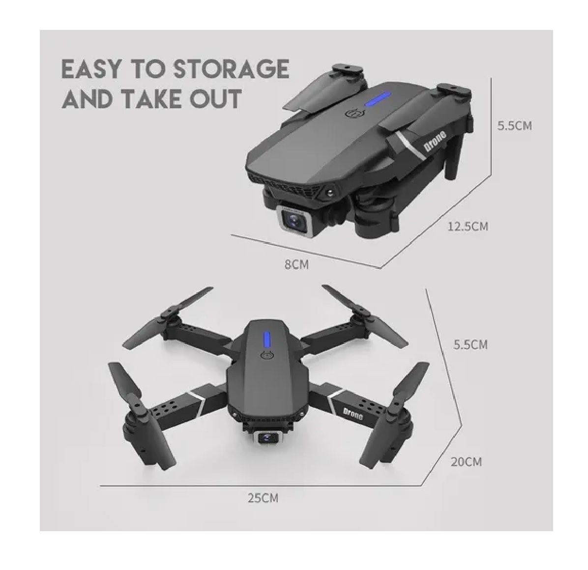 Dron Profesional Con Cámara Hd De 1080p Wifi Negro