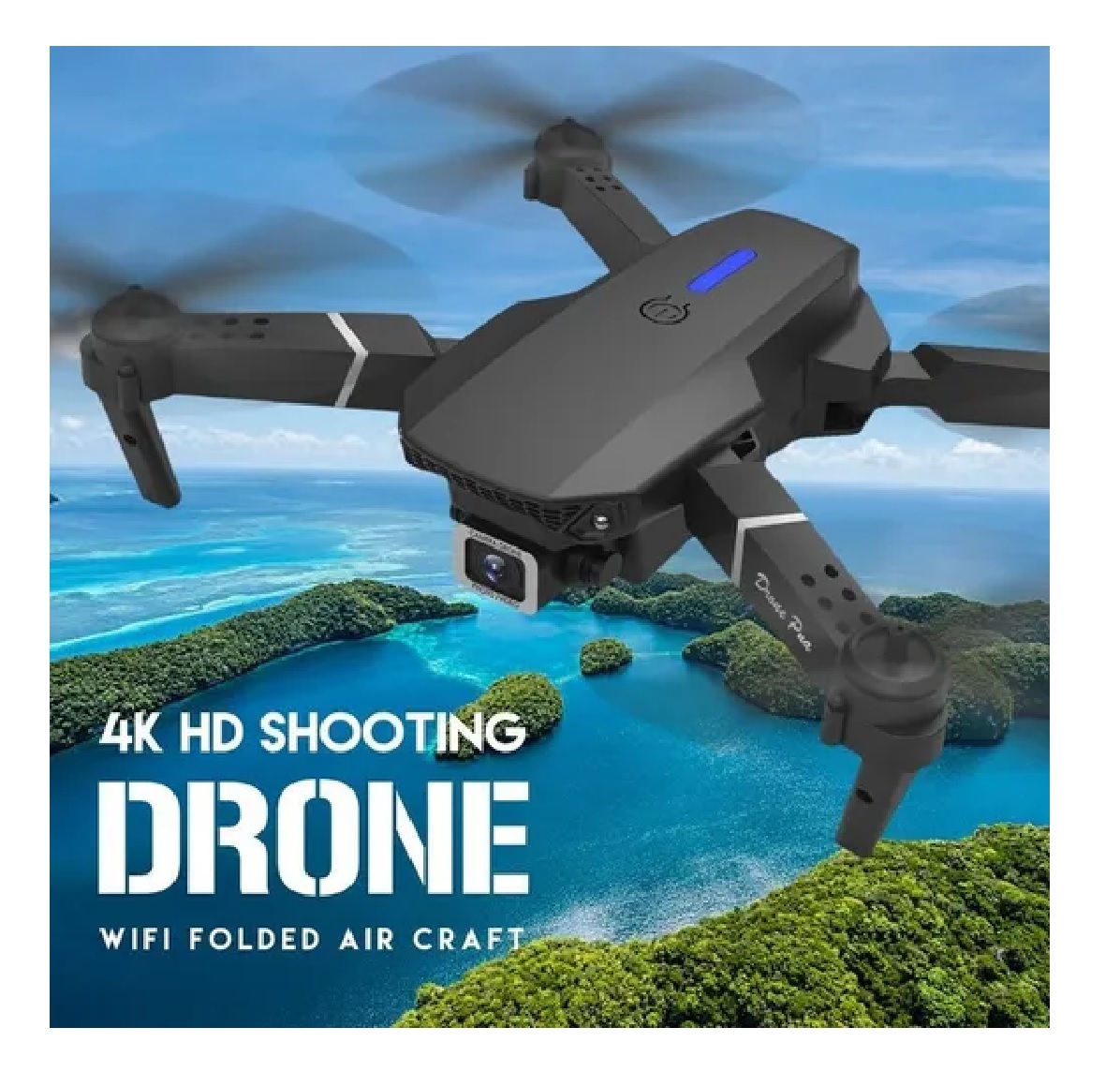 Dron Profesional Con Cámara Hd De 1080p Wifi Negro