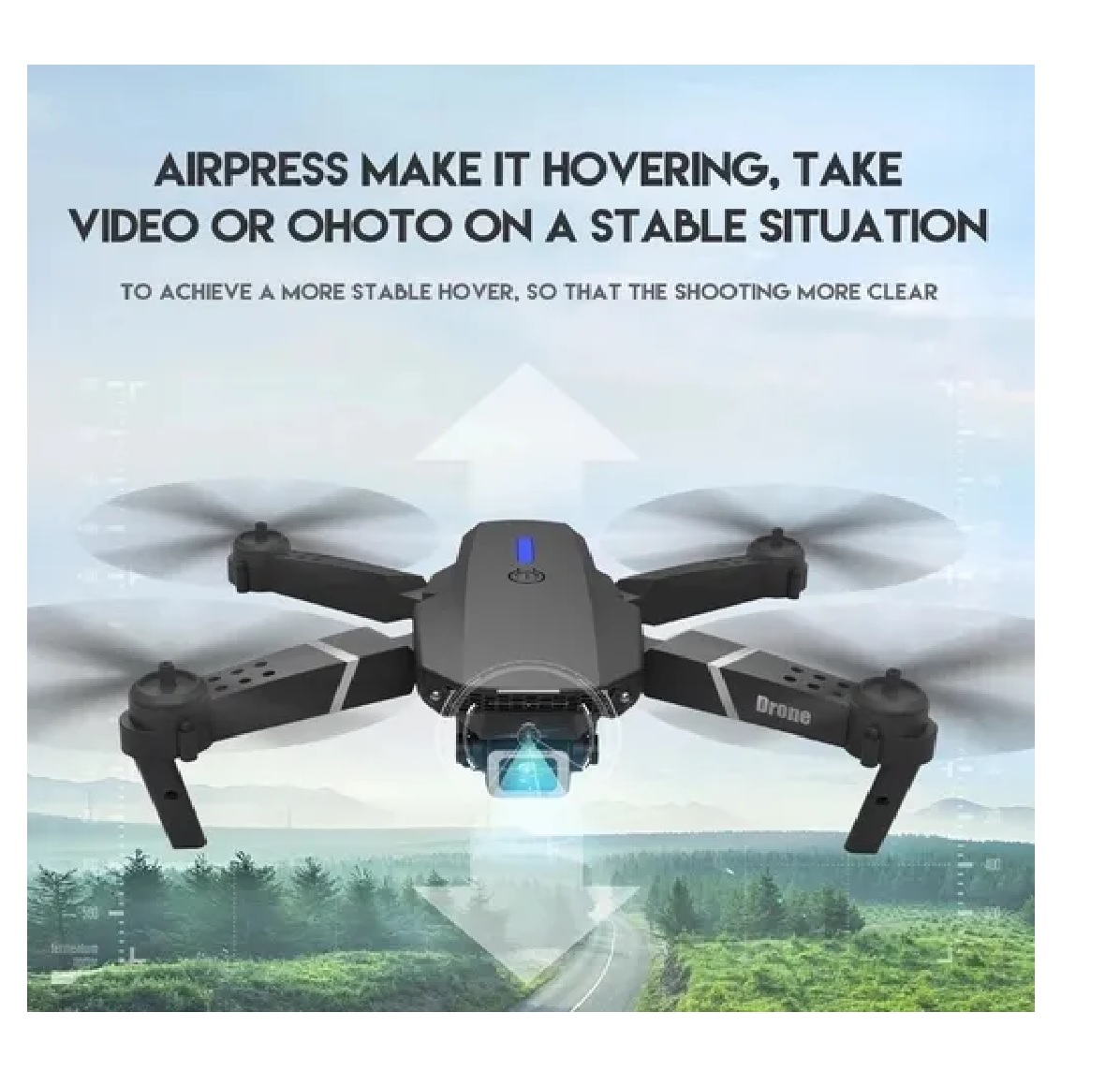 Dron Profesional Con Cámara Hd De 1080p Wifi Negro