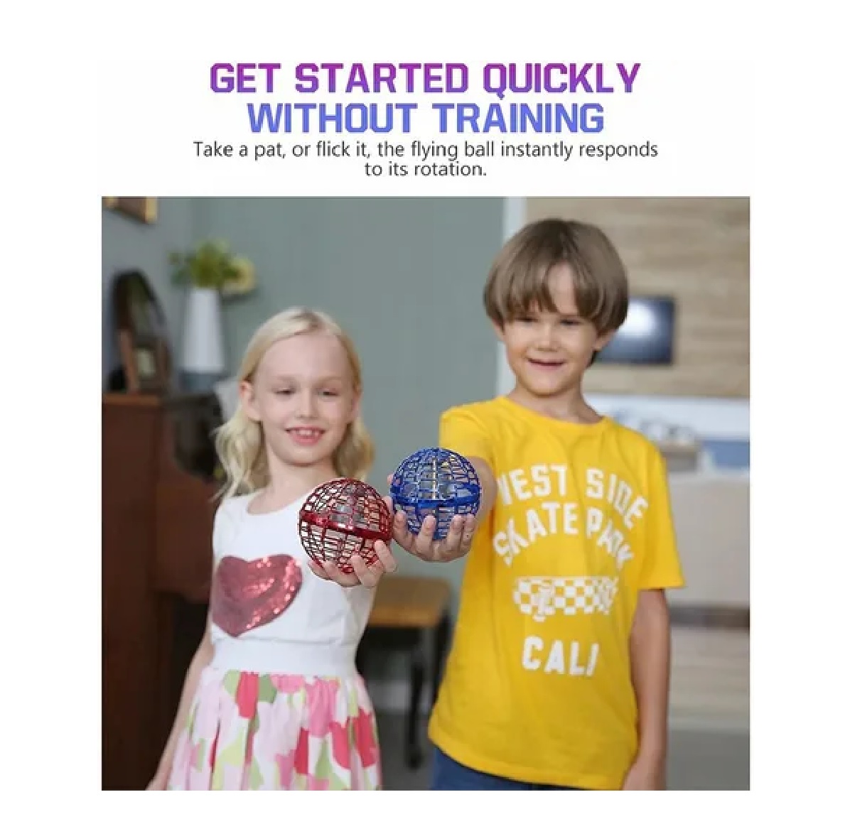 Juguete Drones Mini Para Ninos Esfera Voladora Ovni Con Luz