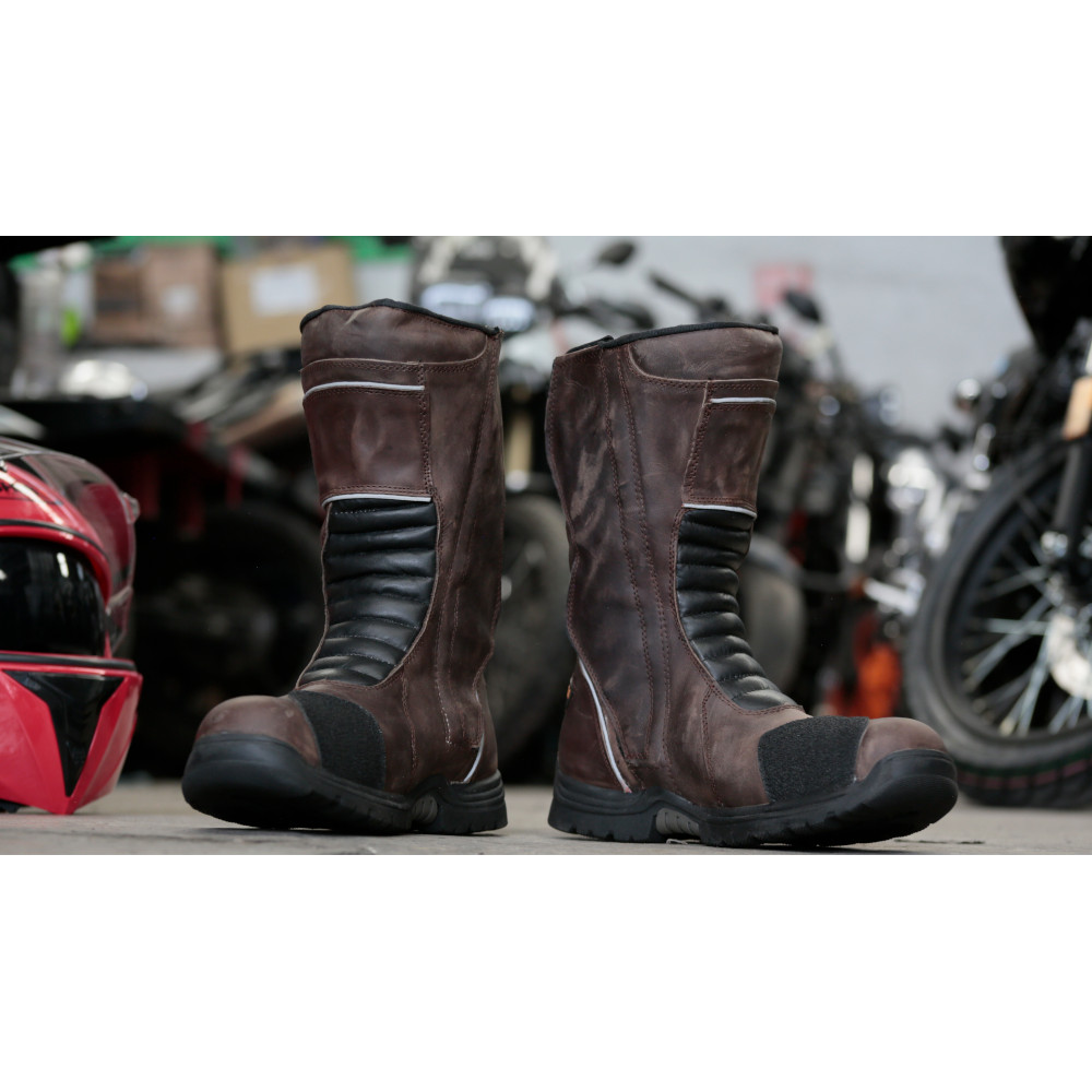 Botas Motociclista V STIVALI BIRD 385 Piel Alta Seguridad Pista