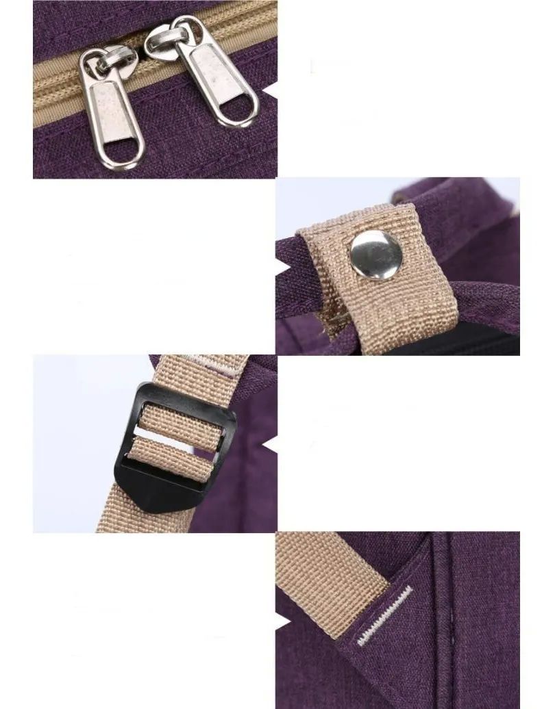 Mochila Pañalera Cuna Impermeable Para Bebe Negro