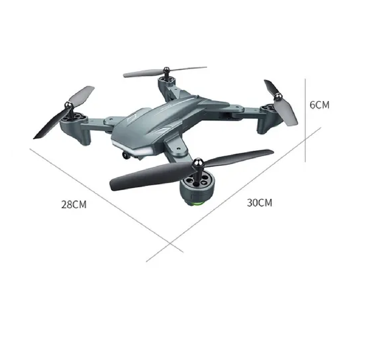 Dron Cuadricóptero 4k A Control Remoto C/cámara Y Accesorios