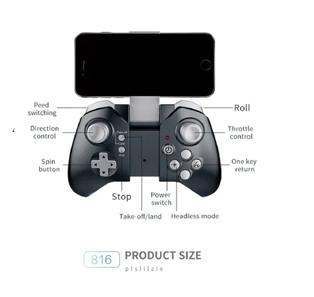 Dron Cuadricóptero 4k A Control Remoto C/cámara Y Accesorios