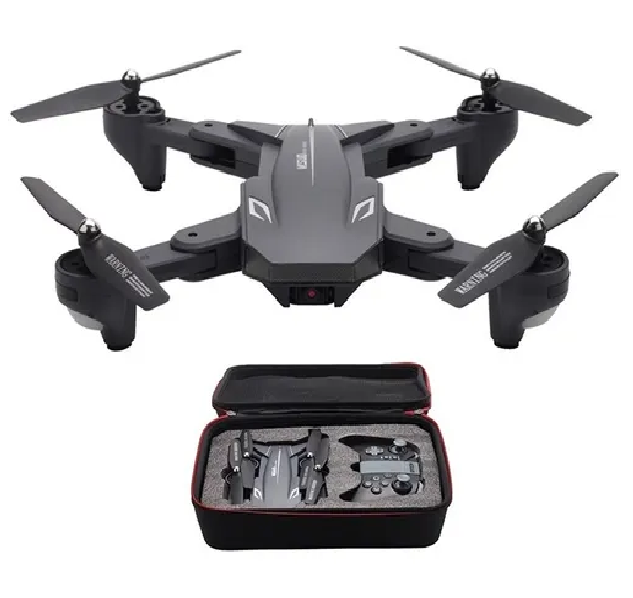 Dron Cuadricóptero 4k A Control Remoto C/cámara Y Accesorios