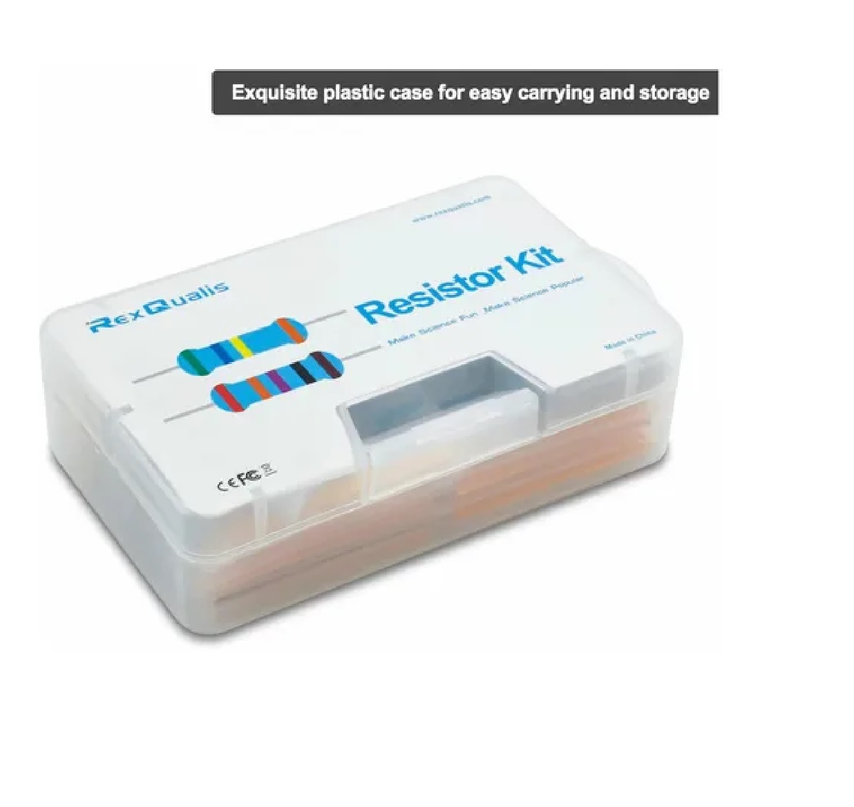 Kit De Resistencias en estuche  (100, 220, 1k, 10k Ohm)