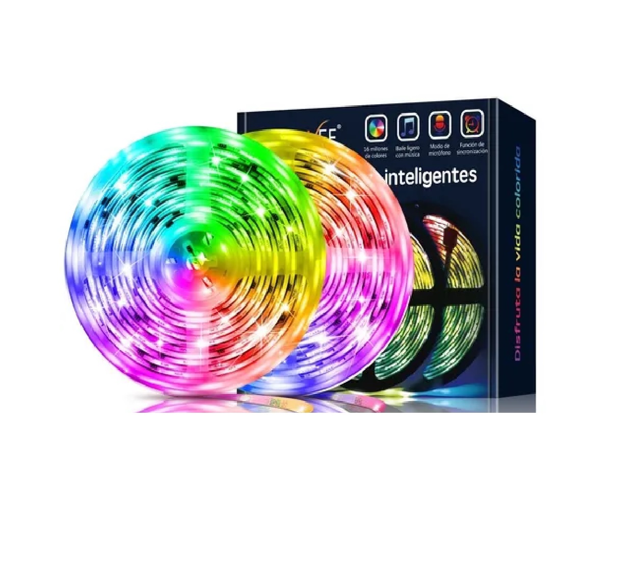 Tira De Luces Led Rgb De 20 M Multicolor Con Bluetooth