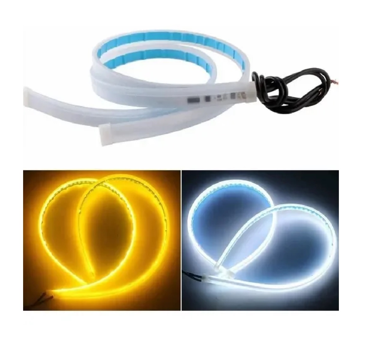 Tira Led Drl Flexible Direccional Secuencial Auto 60 Cm 