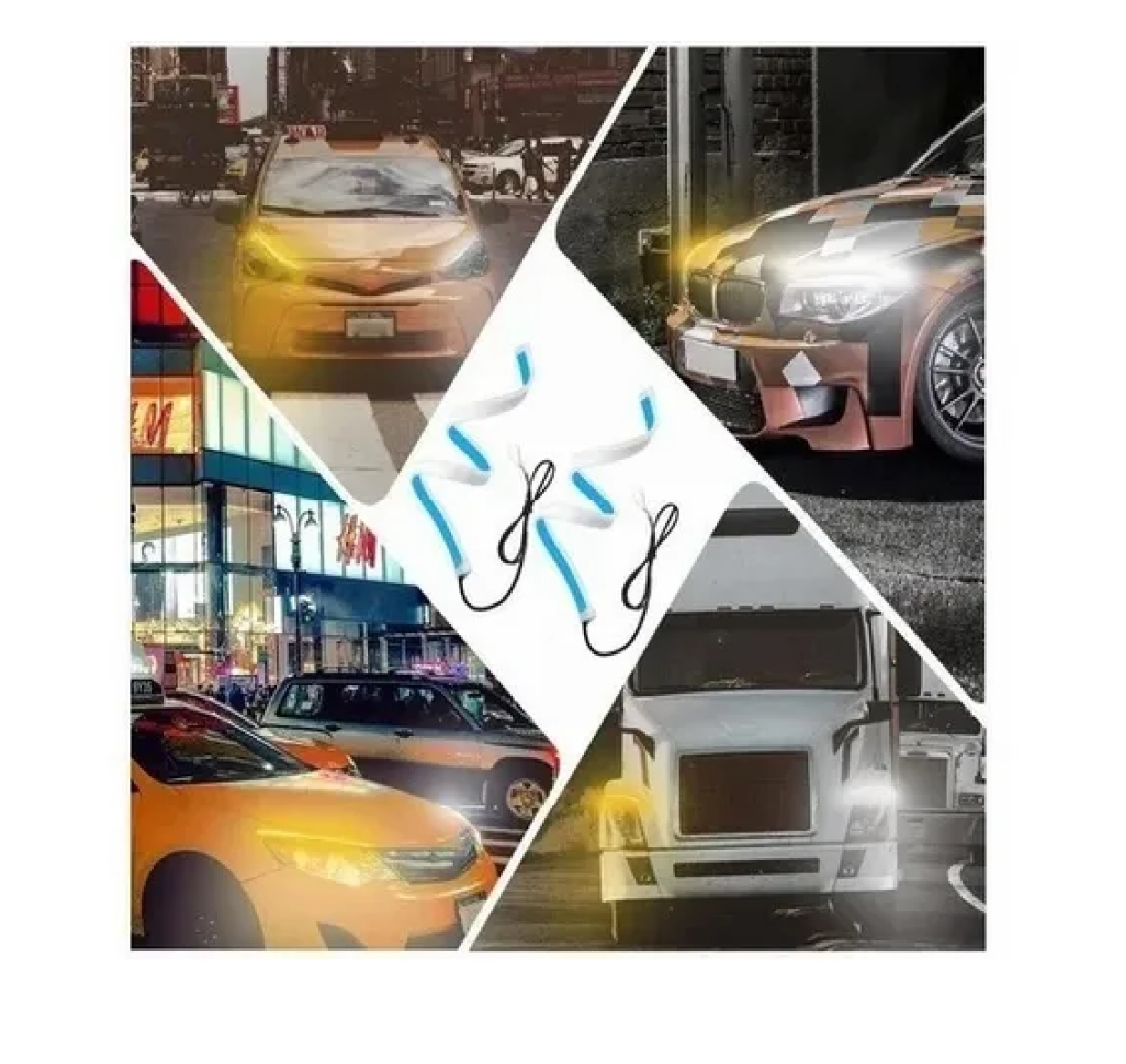 Tira Led Drl Flexible Direccional Secuencial Auto 60 Cm 