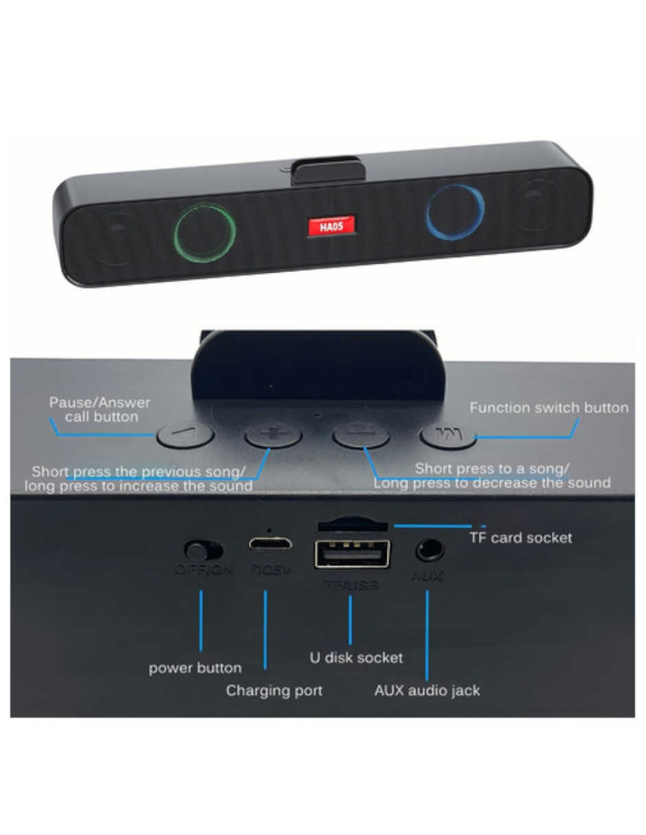 Barra de Sonidos Visonic HA05 Negra