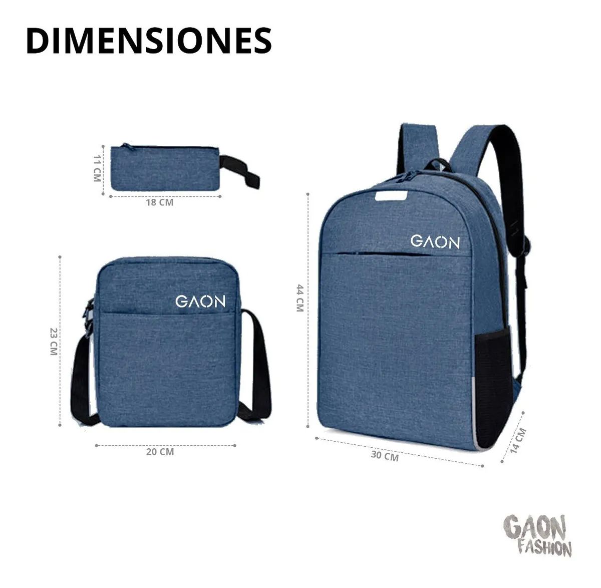 Mochila Escolar Laptop Casual Back Pack Usb Hombre Y Mujer Azul