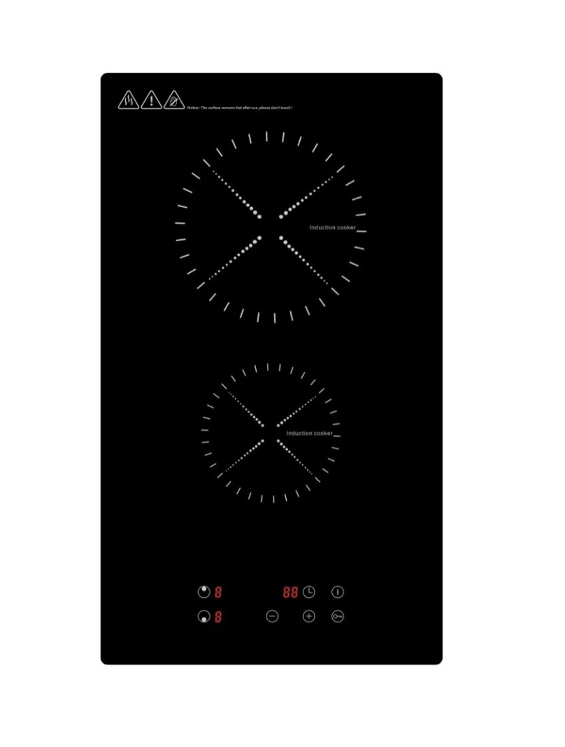 Parrilla Eléctrica de Inducción LI2V de 2 Quemadores, Potente y de Bajo Consumo, 110-127v