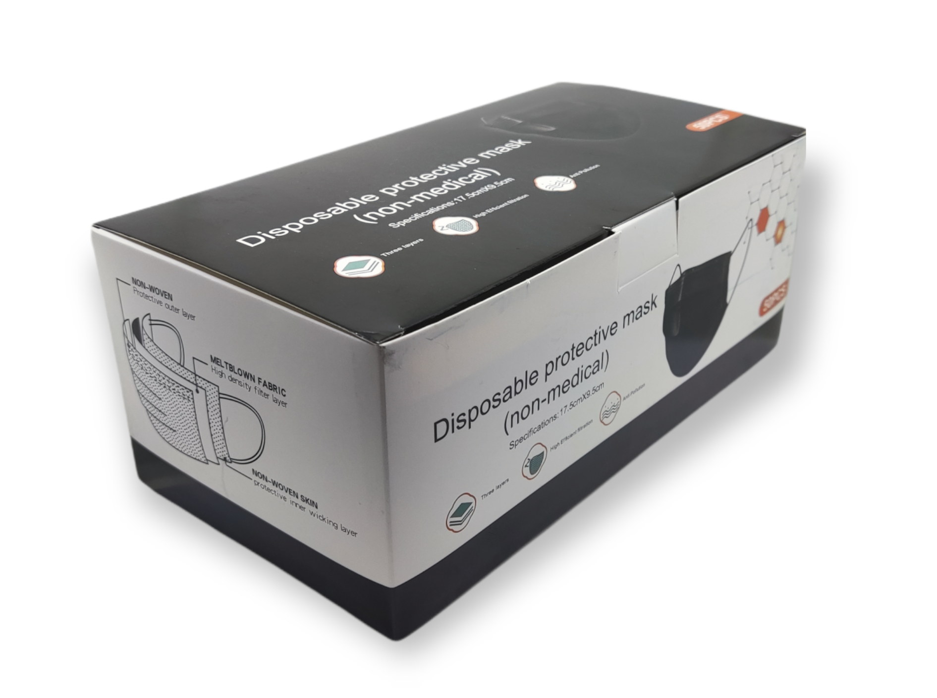 Cubrebocas Tricapa Termosellado 100 pzas