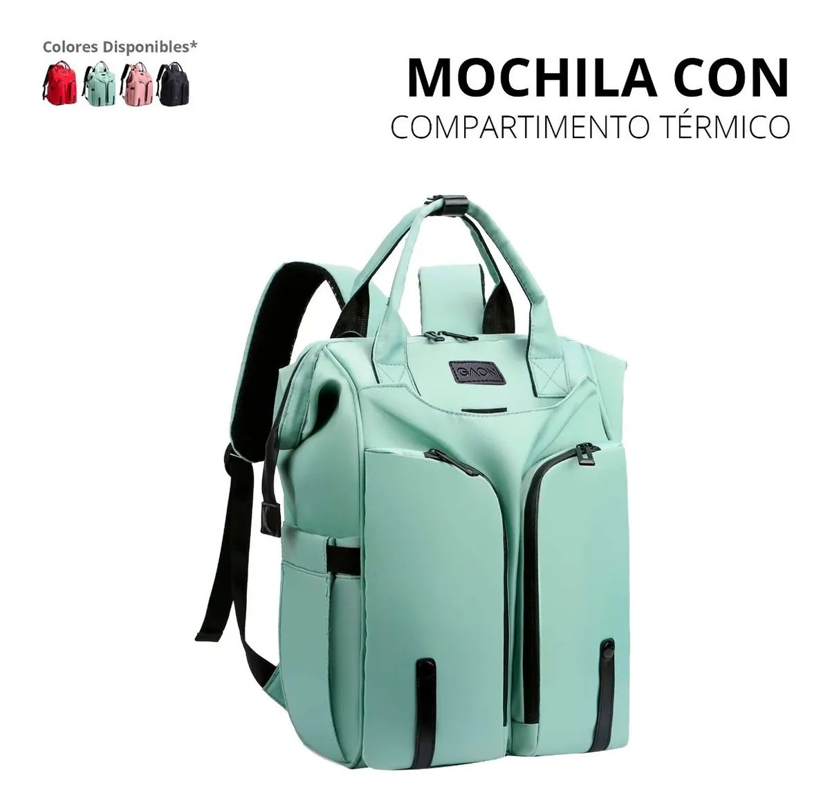 Mochila Bolsa Impermeable Para Mujer Casual Backpack Juvenil Esmeralda