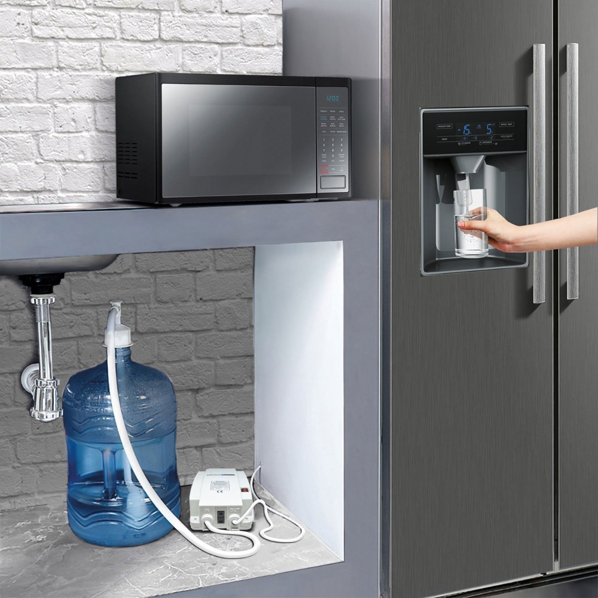 Dispensador Agua Bomba Refrigerador Cafetera Despachadora