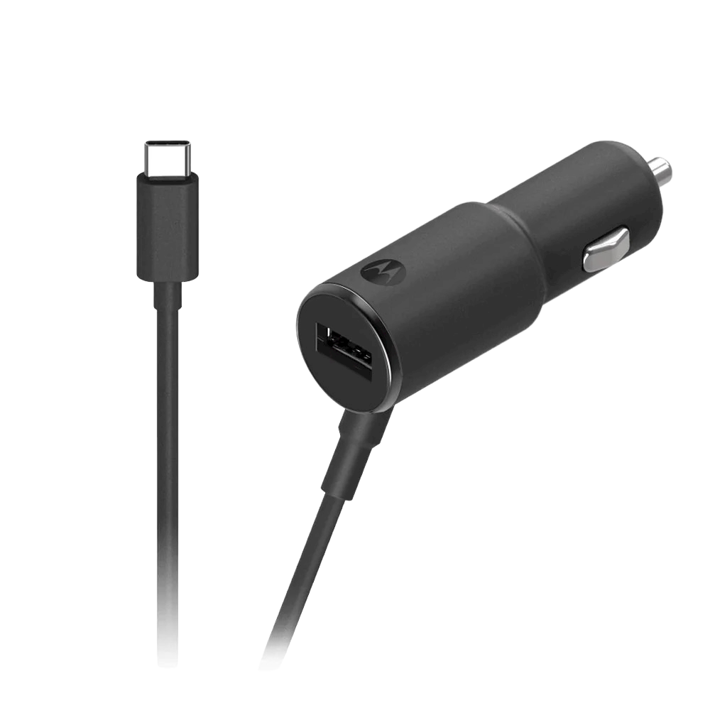 Cargador de Auto TurboPower 36 Duo USB-C Motorola Original
