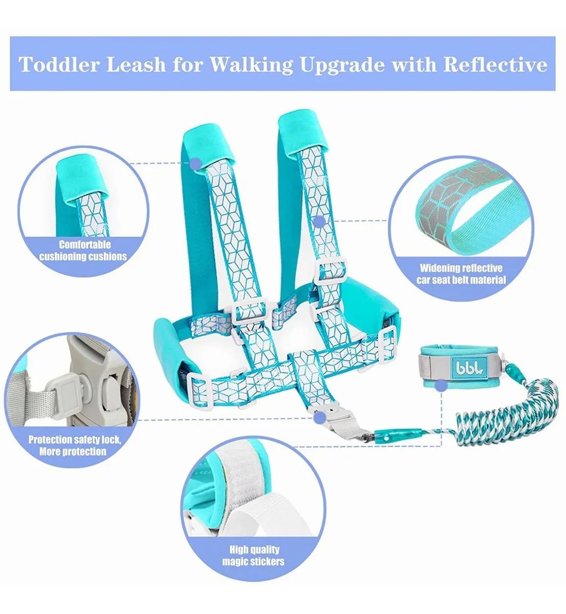 Muñequera De Seguridad Con Arnés Infantil