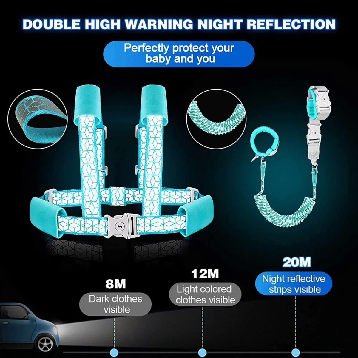 Muñequera De Seguridad Con Arnés Infantil