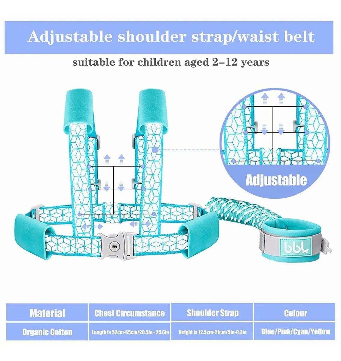 Muñequera De Seguridad Con Arnés Infantil