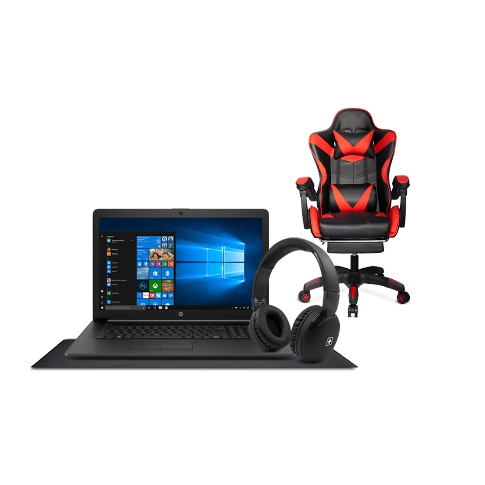 Laptop Hp 17-by4097nr Core i7-1165G7 Optane 16gb 256gb SSD 17.3 Reacondicionada + Combo Silla Gamer