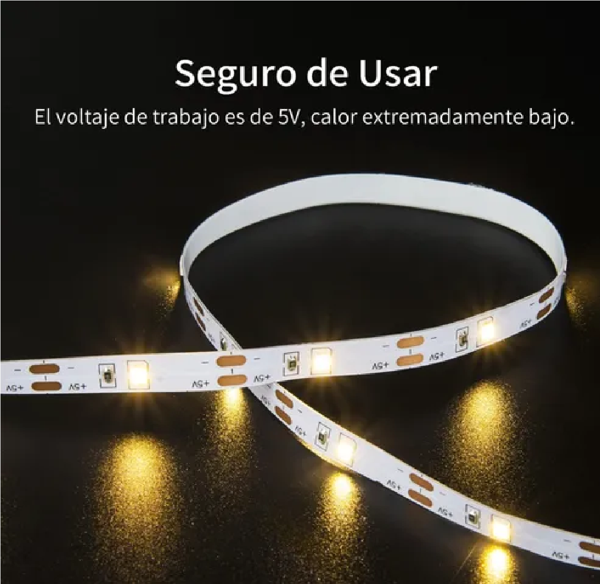 Tira Usb  Led De Luz Blanca Fría Cálida Decoración 2x5m