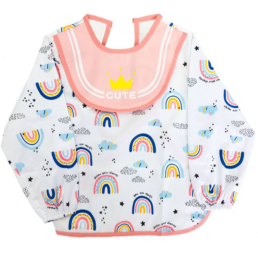 Baberos Impermeable De Manga Larga Para Niños Algodón EcobabyOriginal