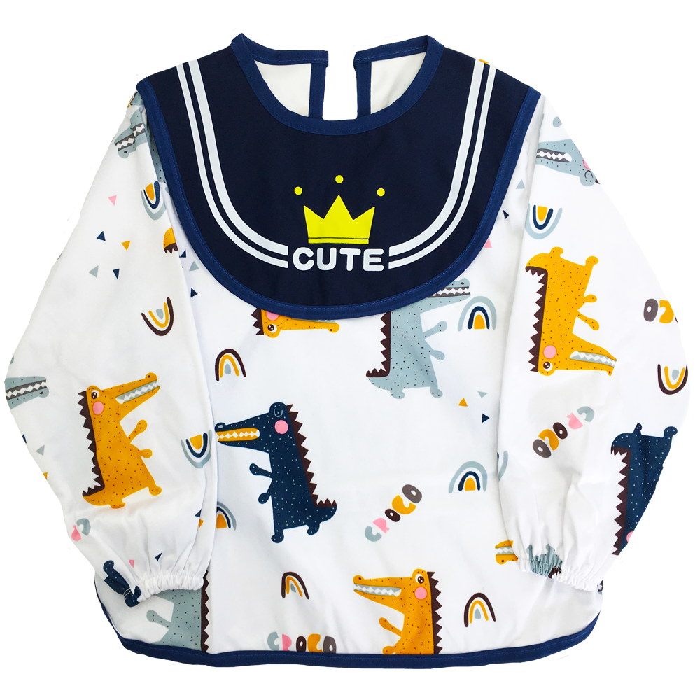 Baberos Impermeable De Manga Larga Para Niños Algodón EcobabyOriginal