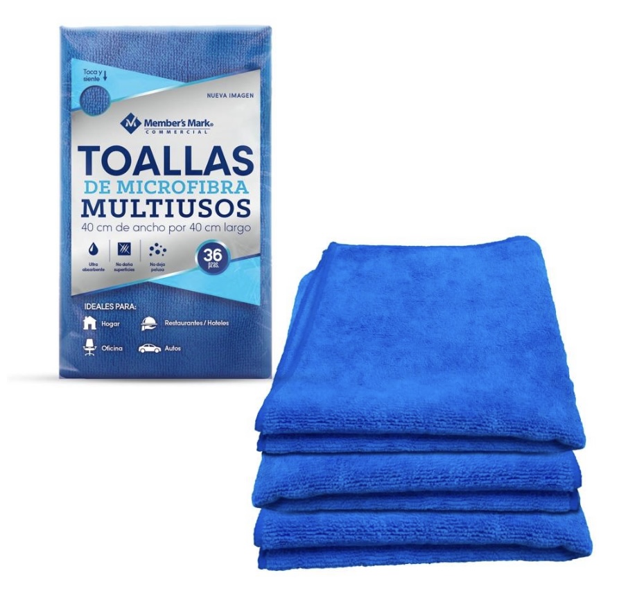 Paños de Microfibra 36 piezas Ultra afelpados, absorbentes y suaves