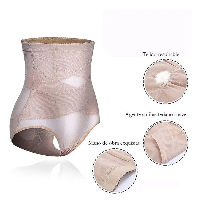Panty Faja Reductora Calzón Levanta Pompa Beige XL